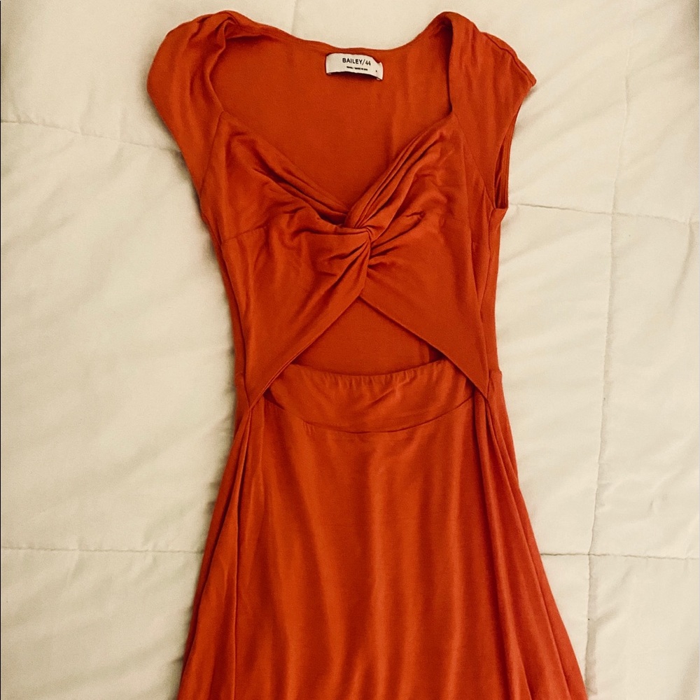 ANTHROPOLOGIE bailey 44 orange mini dress small
